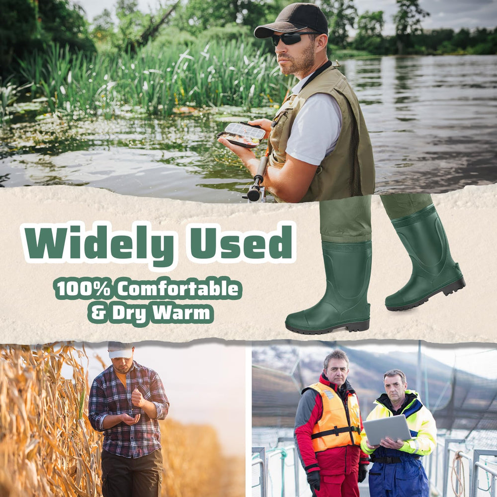 Trudave hip waders adjustable web belt offers quick-release comfort.
