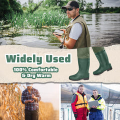 Trudave hip waders adjustable web belt offers quick-release comfort.
