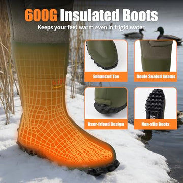 Trudave waders with adjustable shoulder straps for a customizable fit