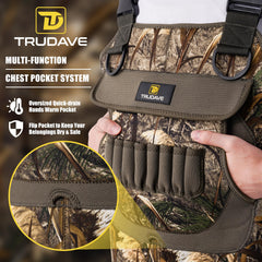 Trudave chest waders adjustable shoulder straps for a custom fit