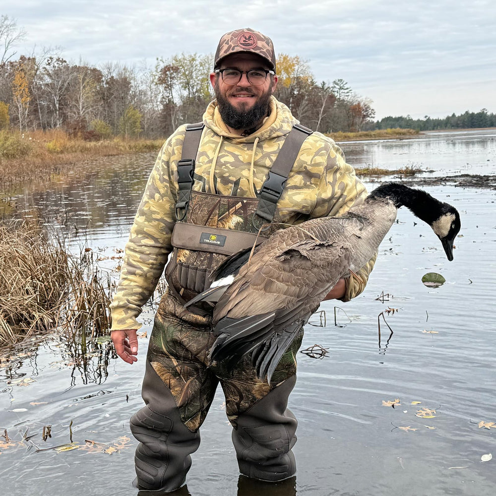 Trudave chest waders bullet pockets for quick reloads