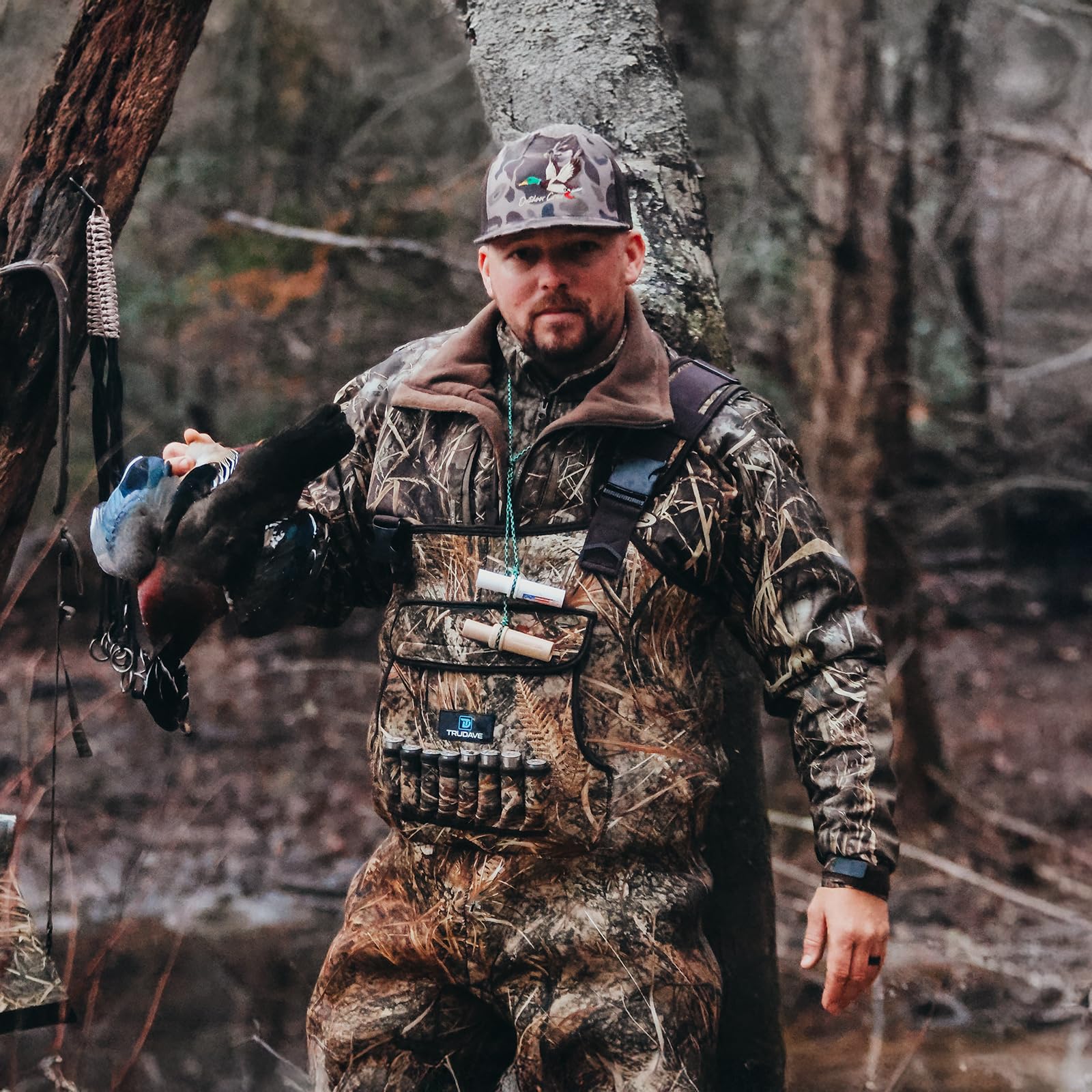 Trudave shell pockets and knee pads boost quick reloads and protection.