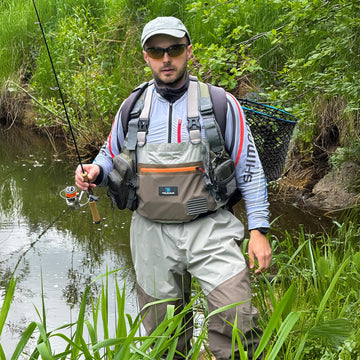 Trudave chest waders large pocket access for gear