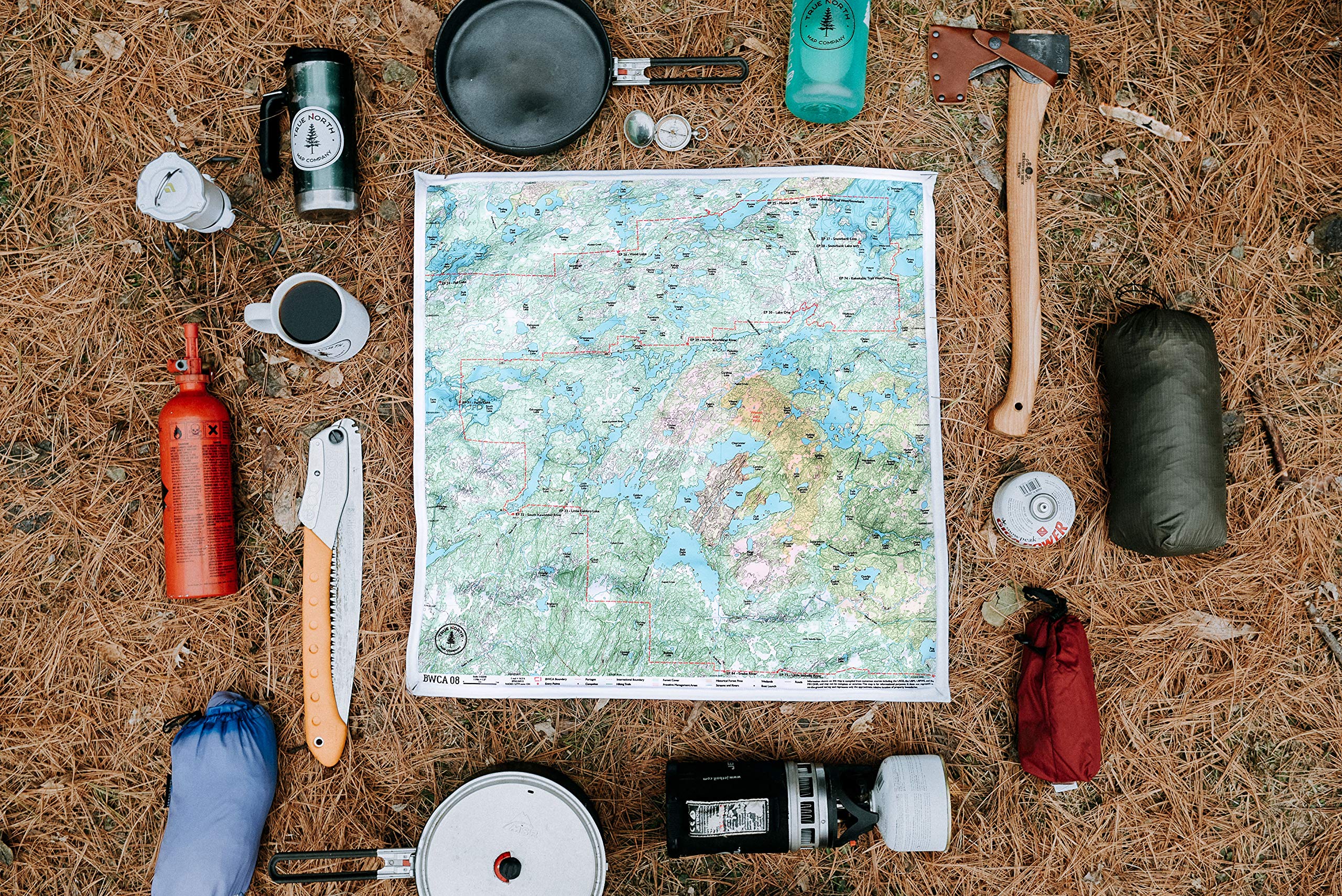 True North BWCA map outdoor adventure companion for canoeing and hiking