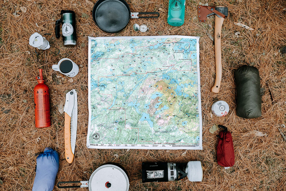 True North BWCA map outdoor adventure companion for canoeing and hiking