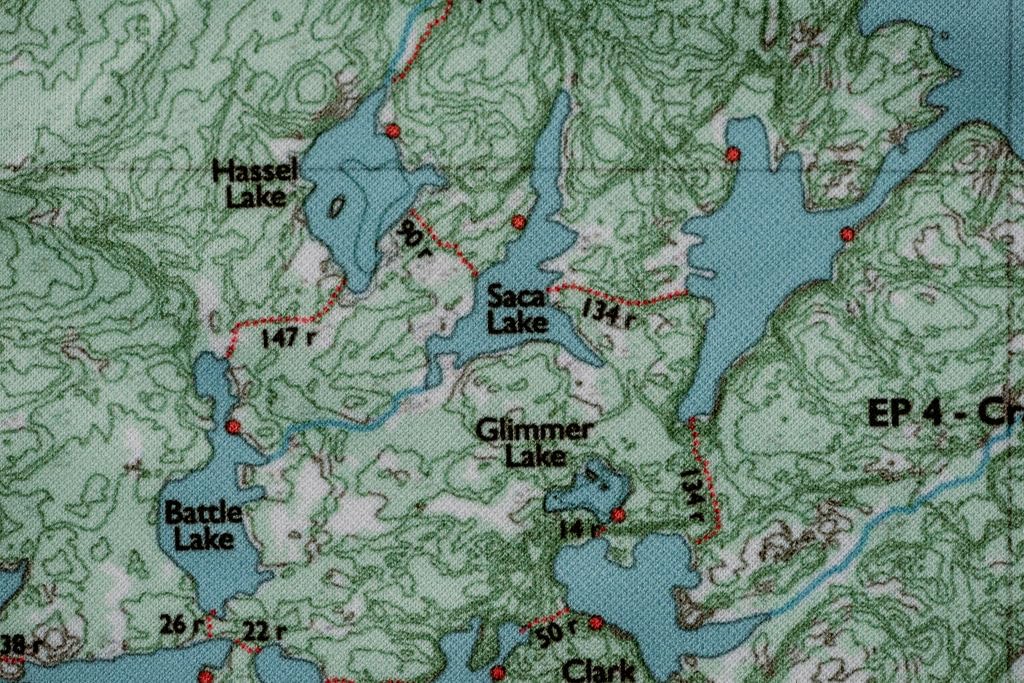 True North BWCA79 map folds compactly for easy packing in packs