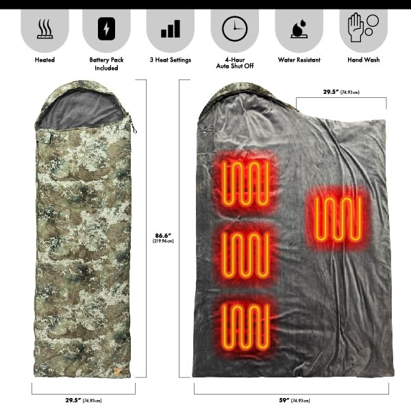 True Timber Strata battery pack demonstrating rechargeable power for on-the-go heat.