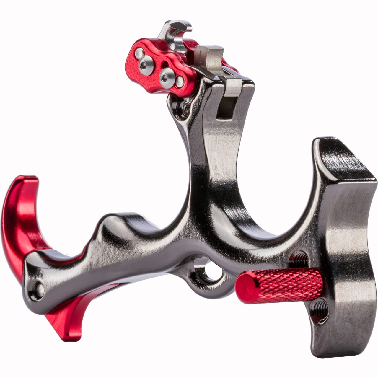 Tru-Fire Sear release brass handle close-up highlights durable build and comfort.
