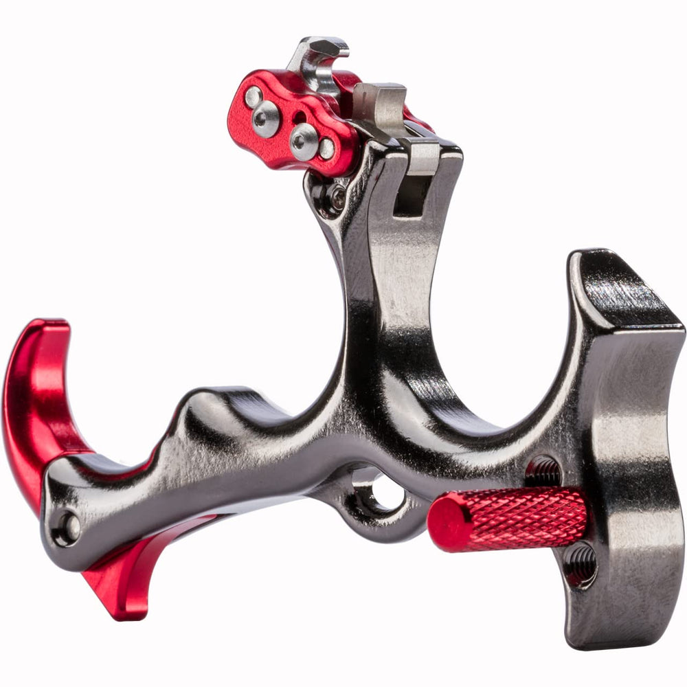 Tru-Fire Sear release brass handle close-up highlights durable build and comfort.