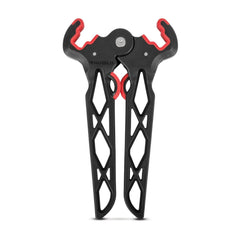 TRUGLO Bow Jack Folding Bow Stand standard black in use on a bow
