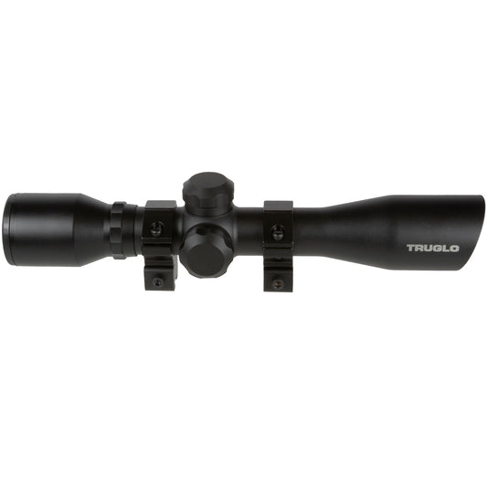 Riflescope mounted on Weaver-style 3/8 mount
