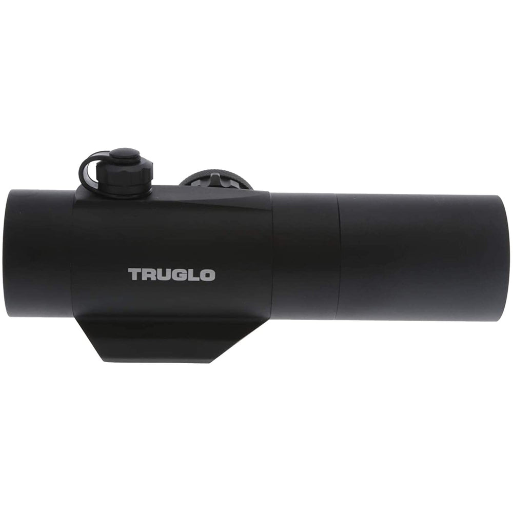 TRUGLO Gobble Stopper crossbow sight uses an integrated Weaver-style mounting system.