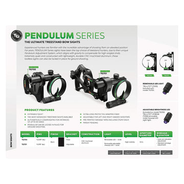 TRUGLO Pendulum Series TG701 yardage tapes for quick range estimation