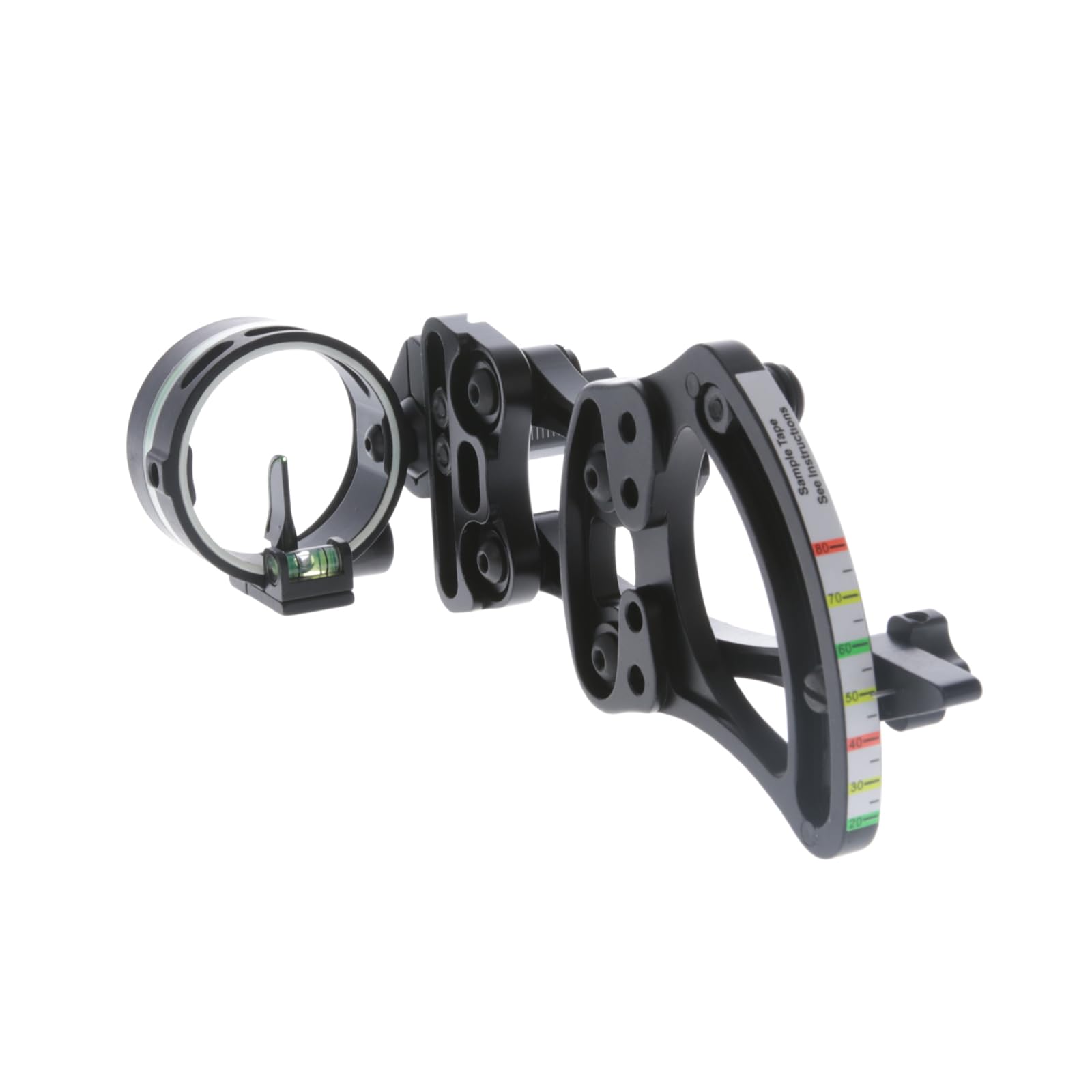 TRUGLO Range Rover single-pin bow sight close-up showing the precise circular sight picture.