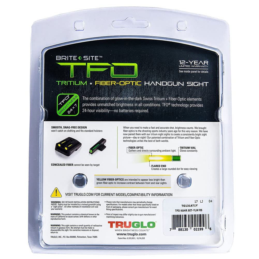 TRUGLO TFO nitride finish boosts durability and snag resistance