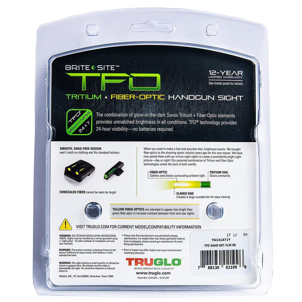 TRUGLO TFO nitride finish boosts durability and snag resistance