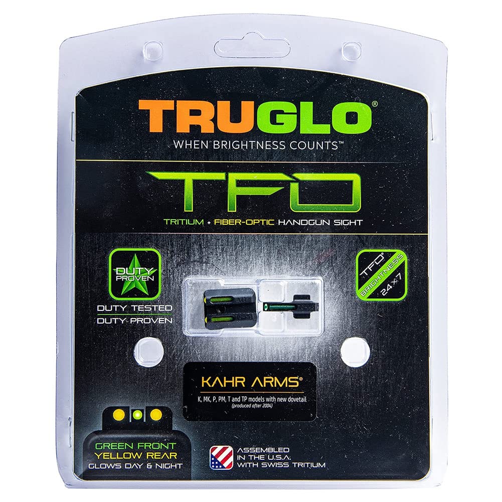TRUGLO TFO night sight assembly combines tritium and fiber-optic technology