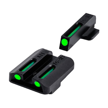 TRUGLO TFO green front sight on a Kahr handgun improves daytime and low-light aiming