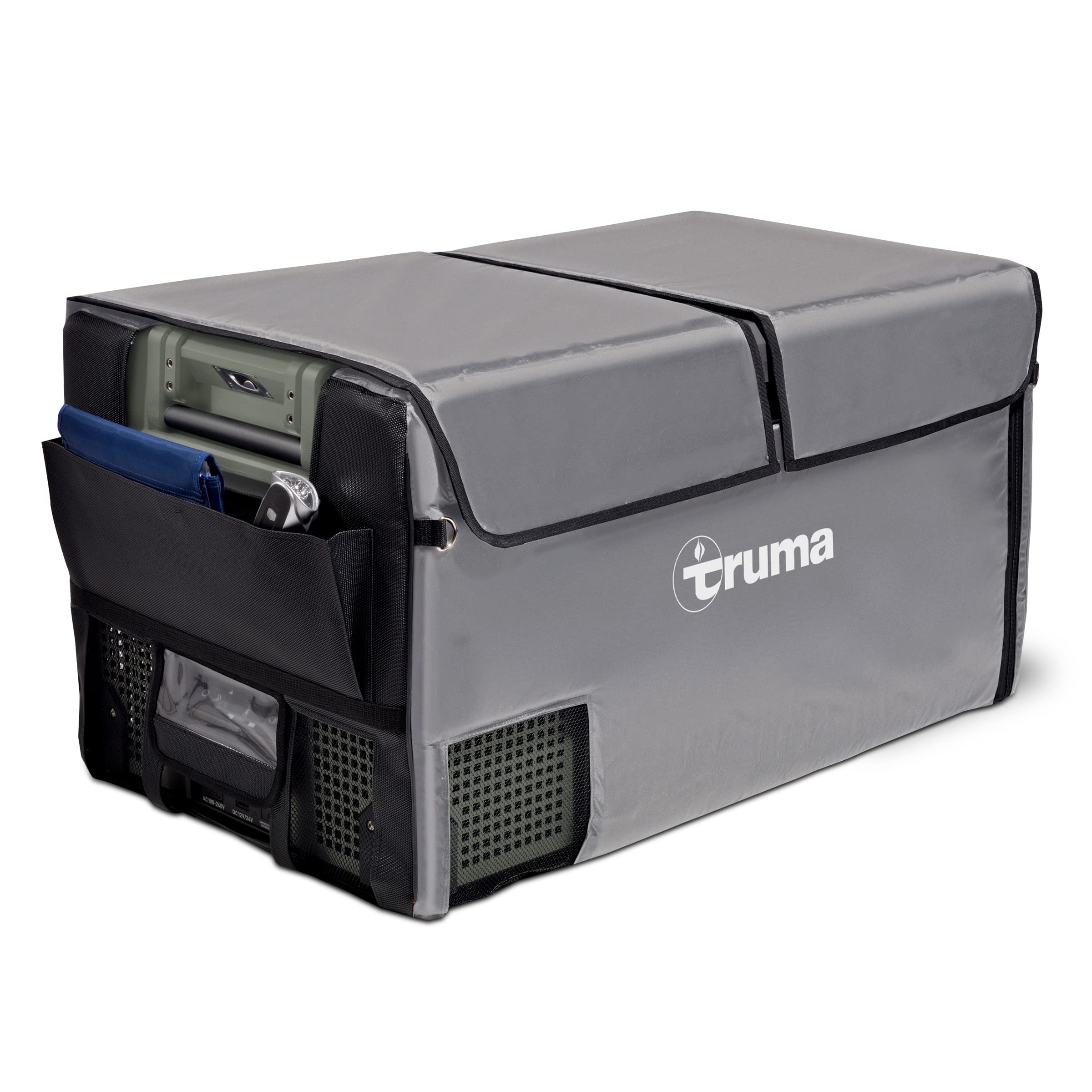 Truma Cooler C96DZ insulated cover shields the cooler and keeps contents secure outdoors.
