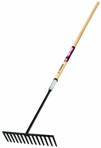 Truper Tru Pro asphalt rake with 60-inch ash handle for durability on rugged surfaces