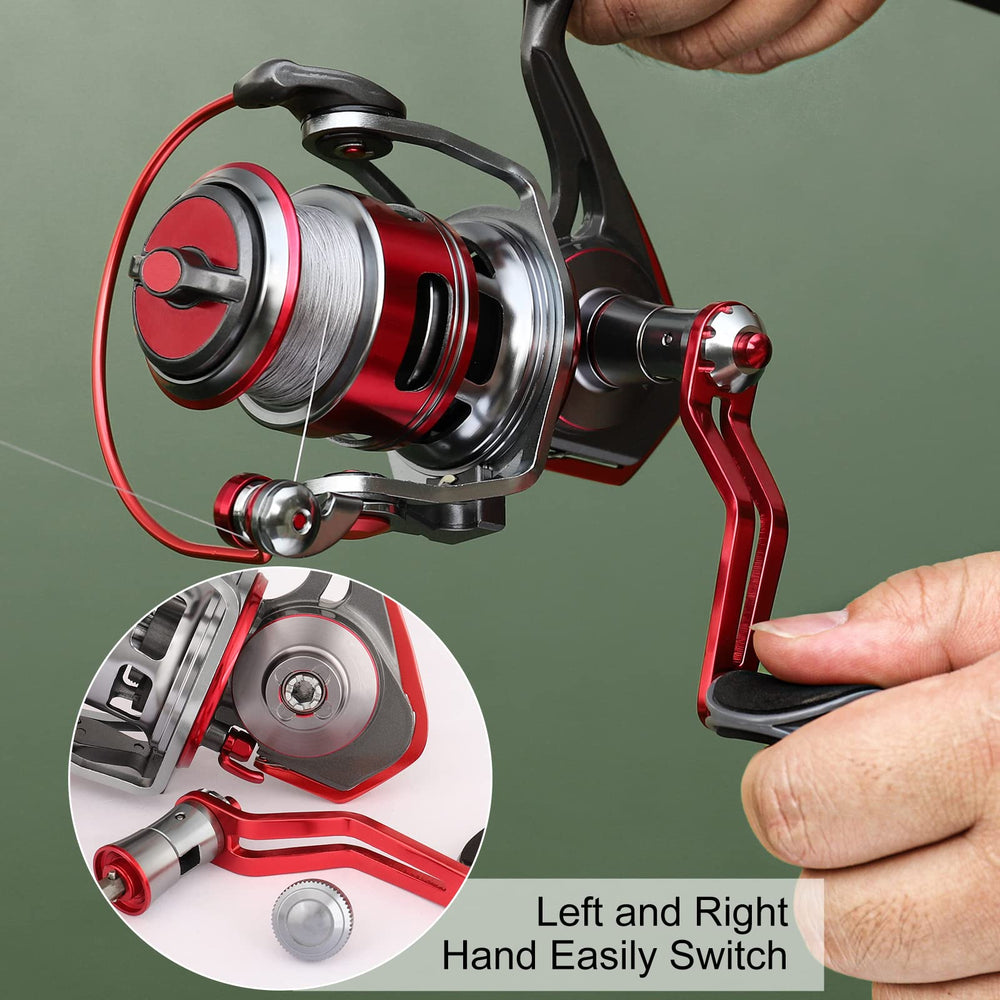 TRUSCEND 3000 spinning reel stainless steel gear shaft delivers stability