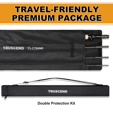 TRUSCEND CrazBass put-in connection reduces weight at joints for smooth action.