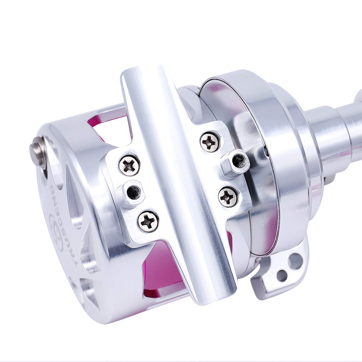 TRUSCEND pink trolling reel with 9+2BB supports smooth operation