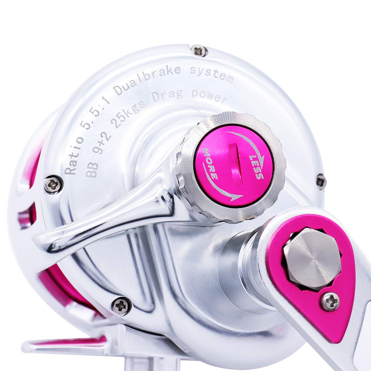 TRUSCEND slow jigging reel drag system provides strong stopping power for spirited catches.