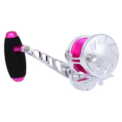 TRUSCEND slow jigging reel side-cover access aids quick spool changes on deck.