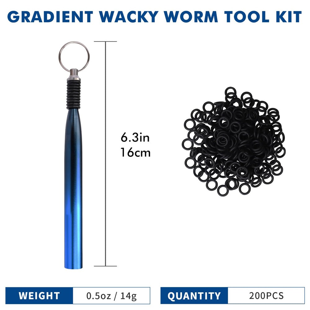 210 silicone O-rings for secure wacky rig lures