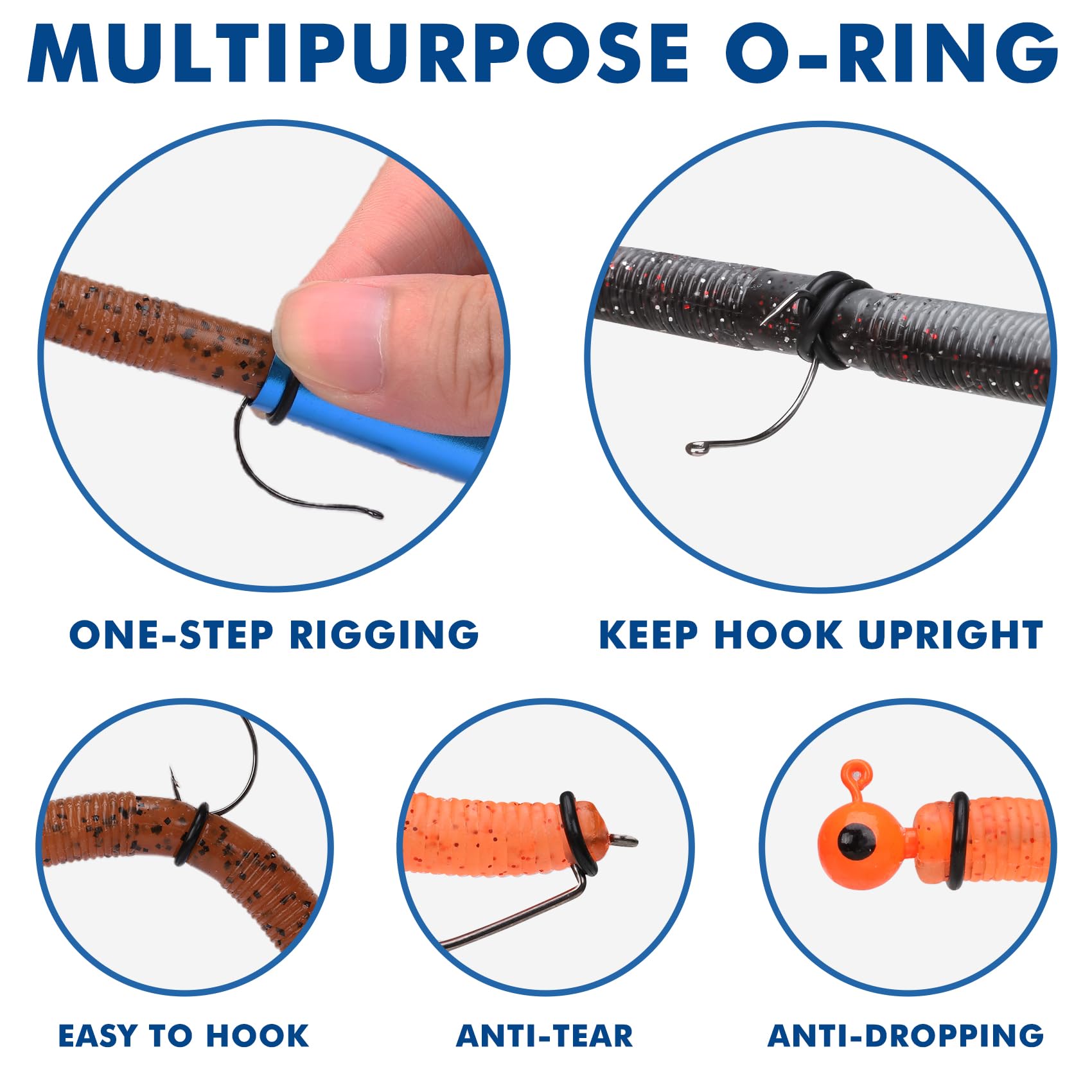 Durable wacky rig tool with thick aluminum tube and stainless head