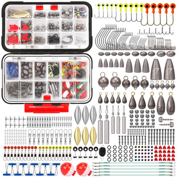 TRUSCEND 403-piece fishing tackle kit with box