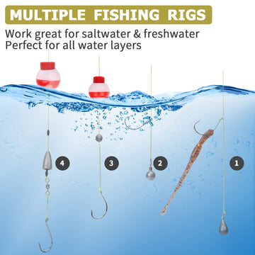 Premium stainless steel fishing gear components and rigs