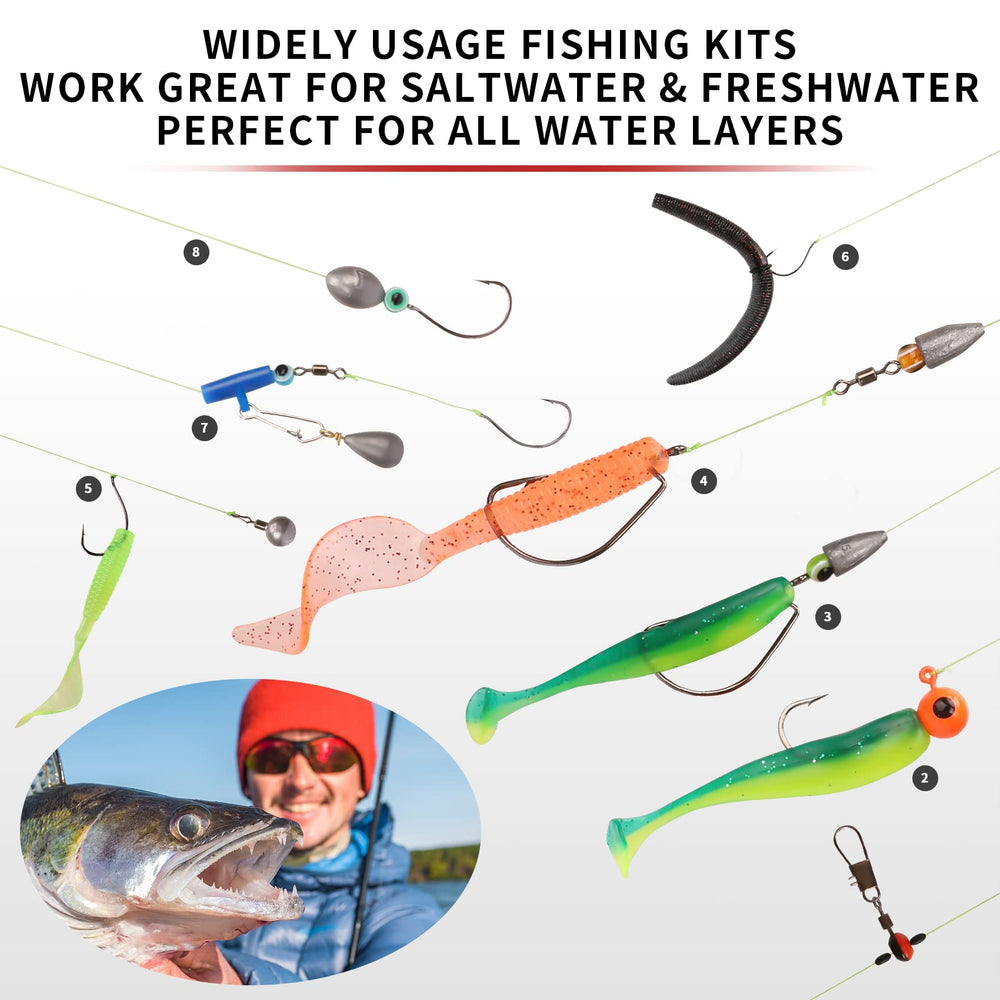 Kit suitable for bass, trout, perch and more