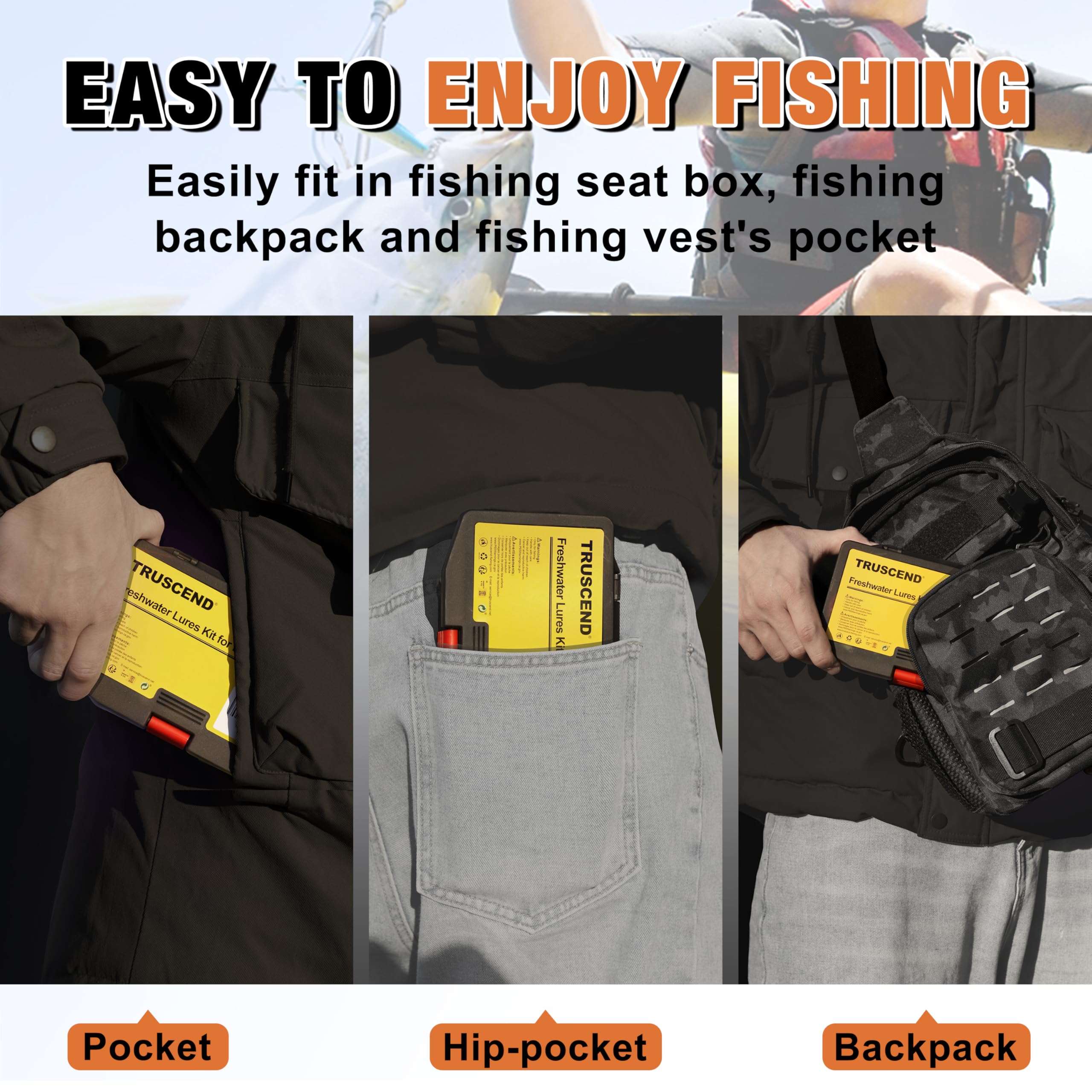 Portable fishing gear set ready for family trips
