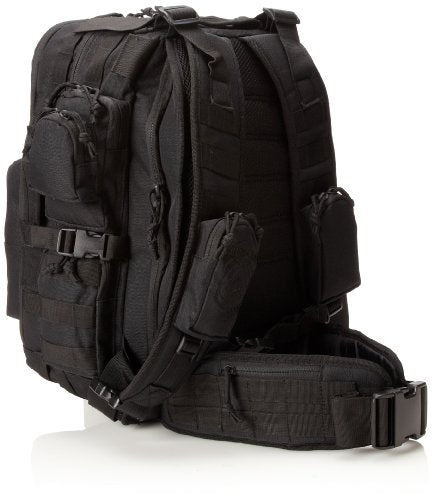 Tru-Spec Gunny backpack side view highlighting rugged carry handle and spacious interior pockets.