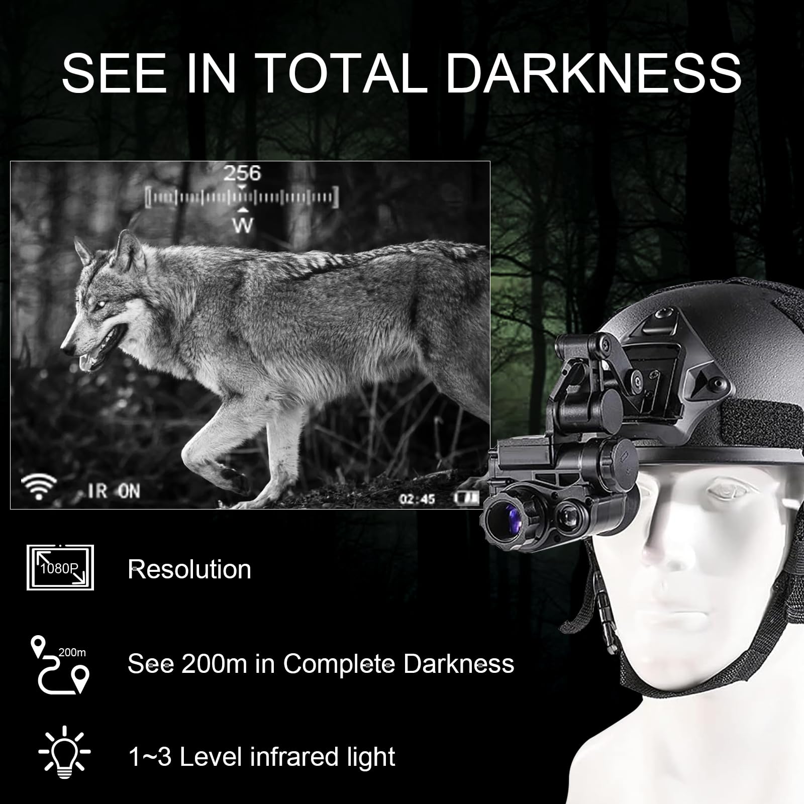 TRV NVG10 6x zoom display enables detailed target identification