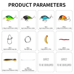 TSKS 150pcs minnow lures closeup demonstrates lifelike action for bass and trout.
