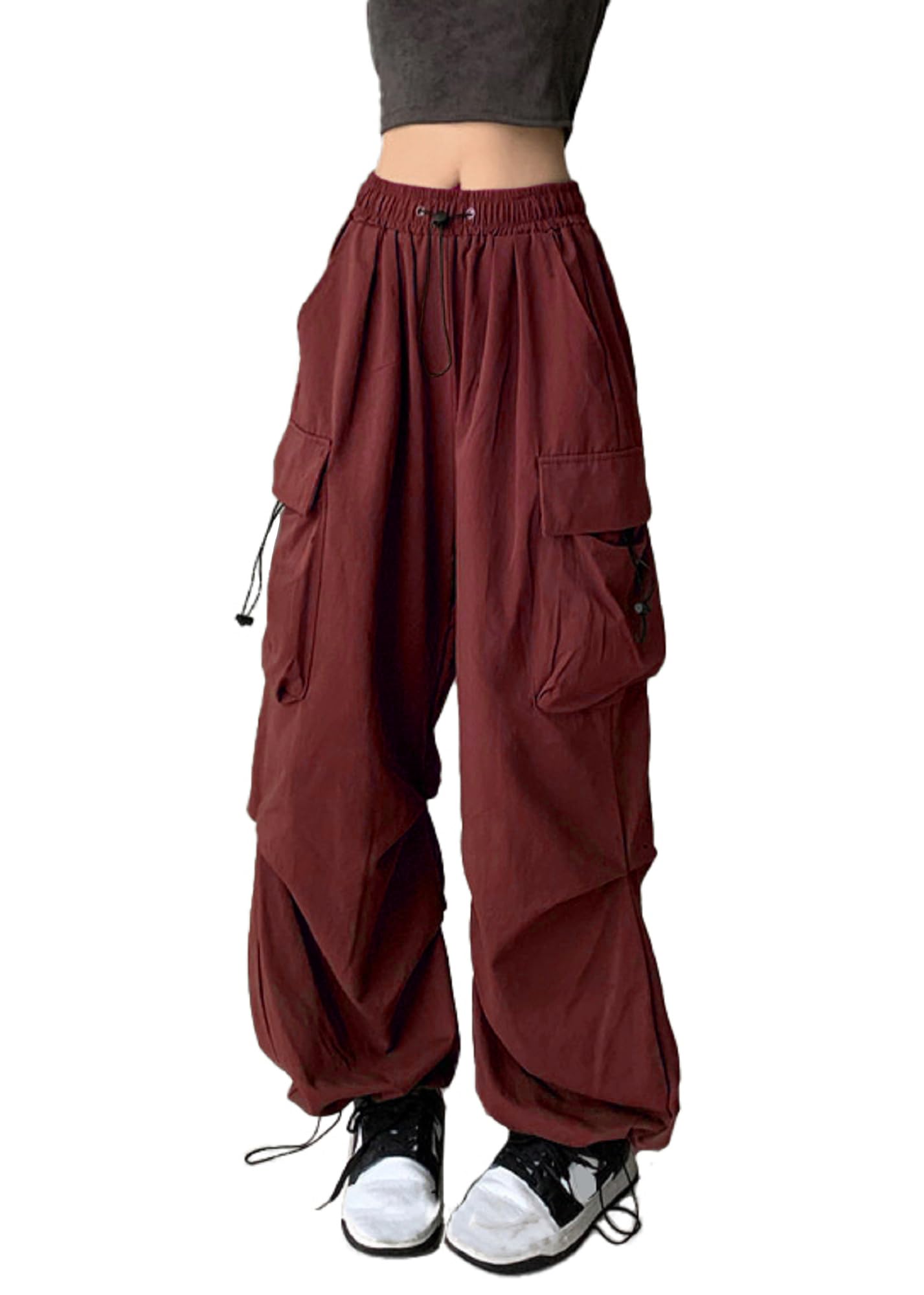 TSMNZMU women's baggy cargo pants front pocket for easy daily carry.