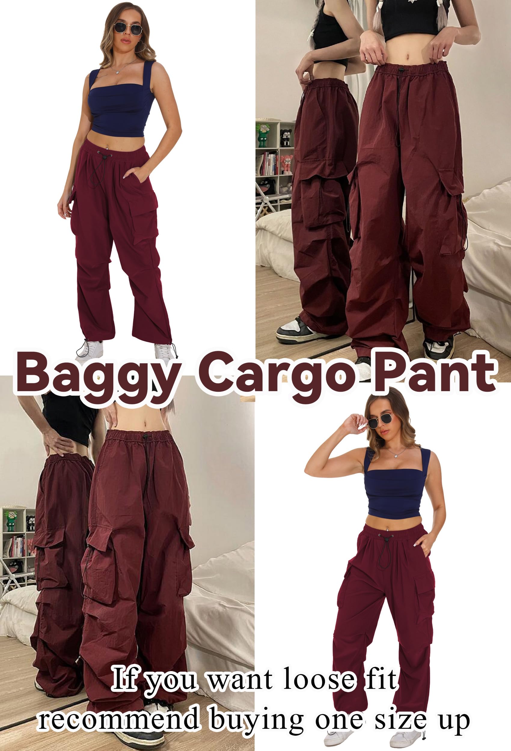 TSMNZMU women's baggy cargo pants high-waist comfort for long days.
