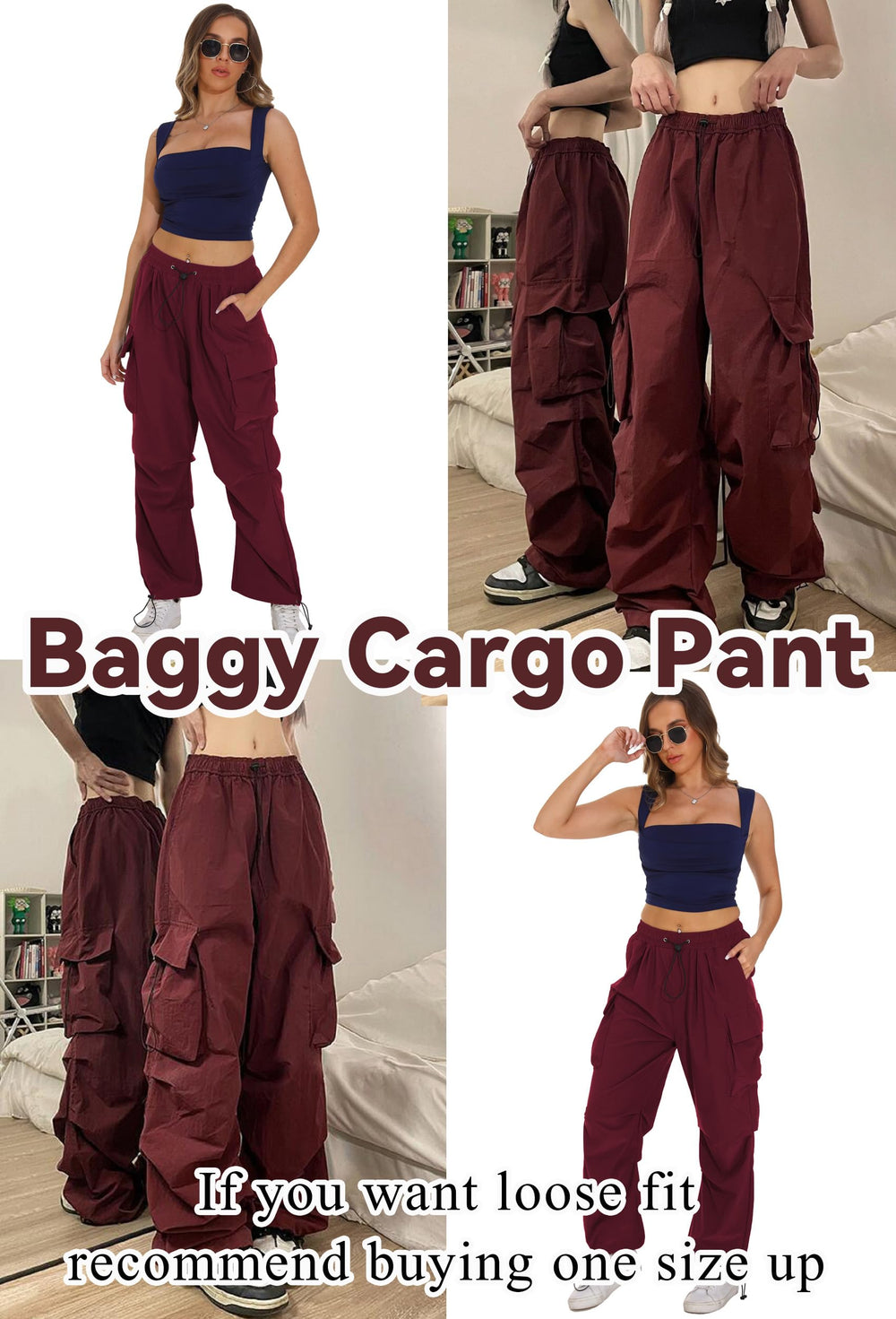 TSMNZMU women's baggy cargo pants high-waist comfort for long days.