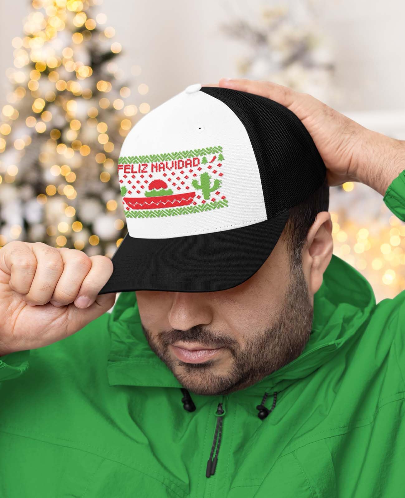 Tstars ugly Christmas hat mesh back for breathable outdoor wear