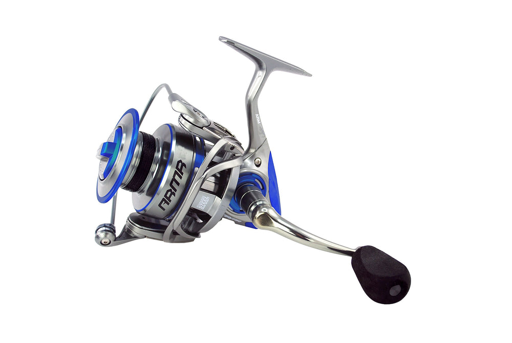 Tsunami Armr Armor 3000 spinning reel, smooth casting and reliable drag for freshwater fishing.