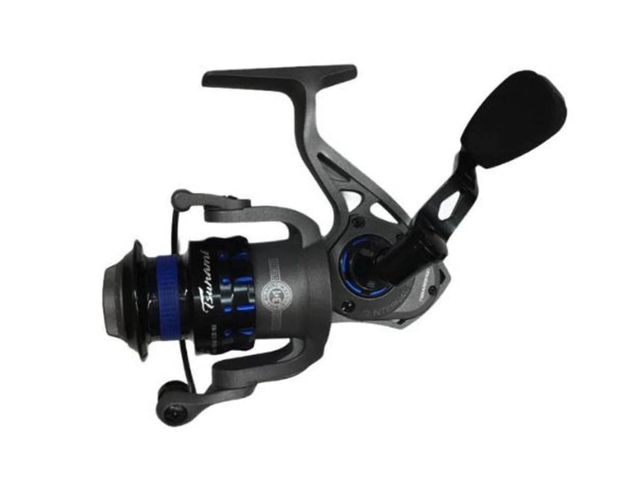 Tsunami Barrier II ported aluminum spool reduces weight during long sessions.