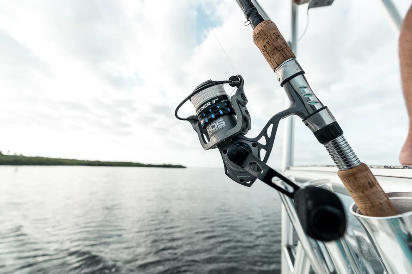 Tsunami Barrier II sealed hybrid drag and smooth bearings enable steady fishing pressure.