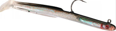 Tsunami Holographic Sand Eels 6-inch lure in black back, ideal for versatile jigging and casting