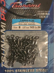 Tsunami rolling swivel showcases all stainless construction for lasting durability.