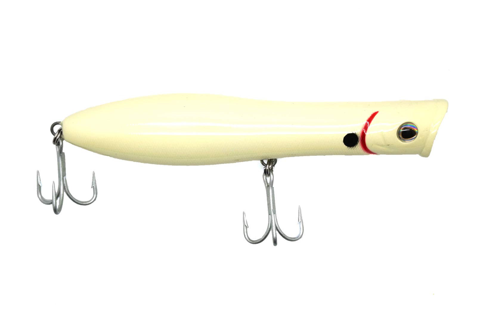 Tsunami Talkin Popper bone 212 lure delivering top-water action and enticing strikes.