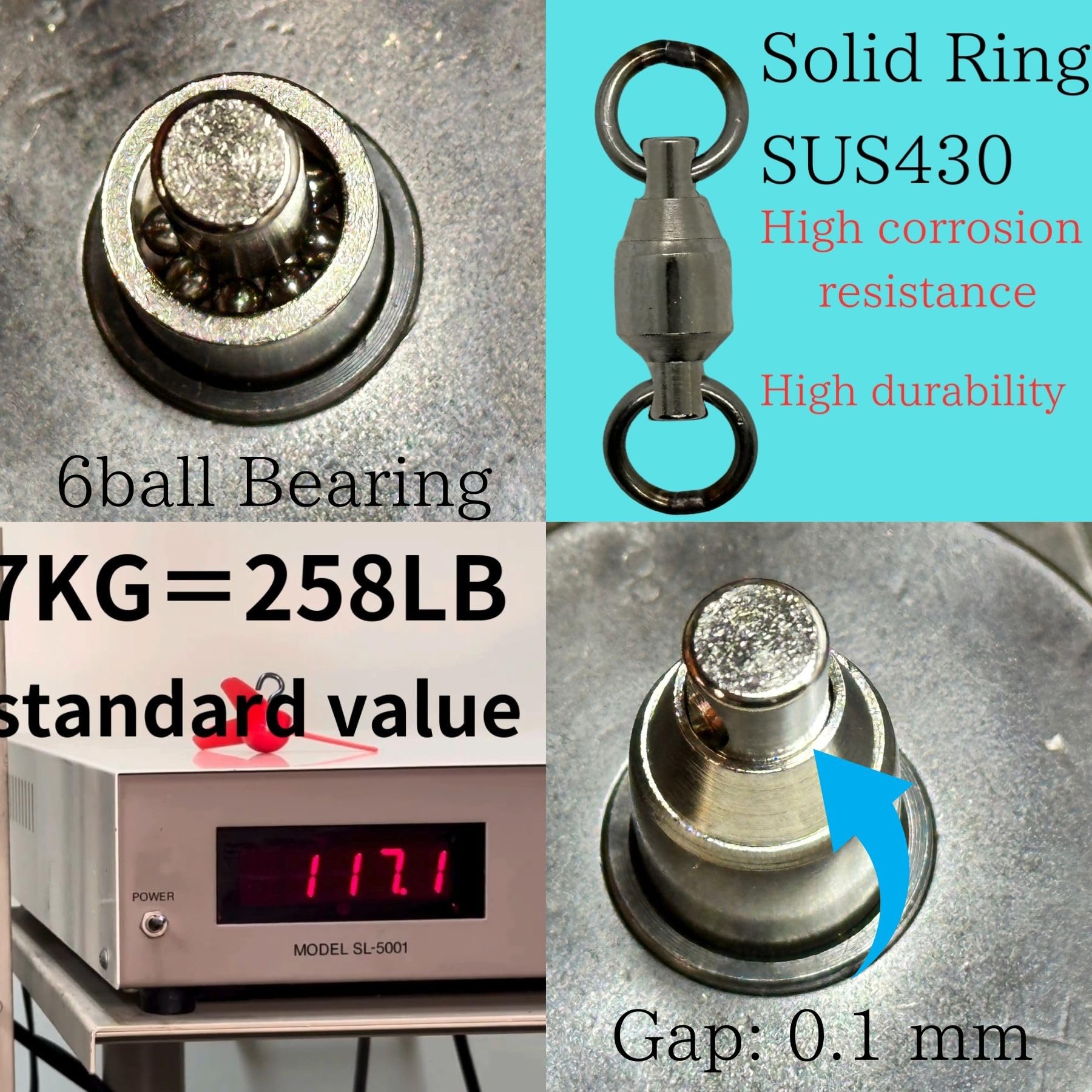 Brass body with stainless steel welded rings construction