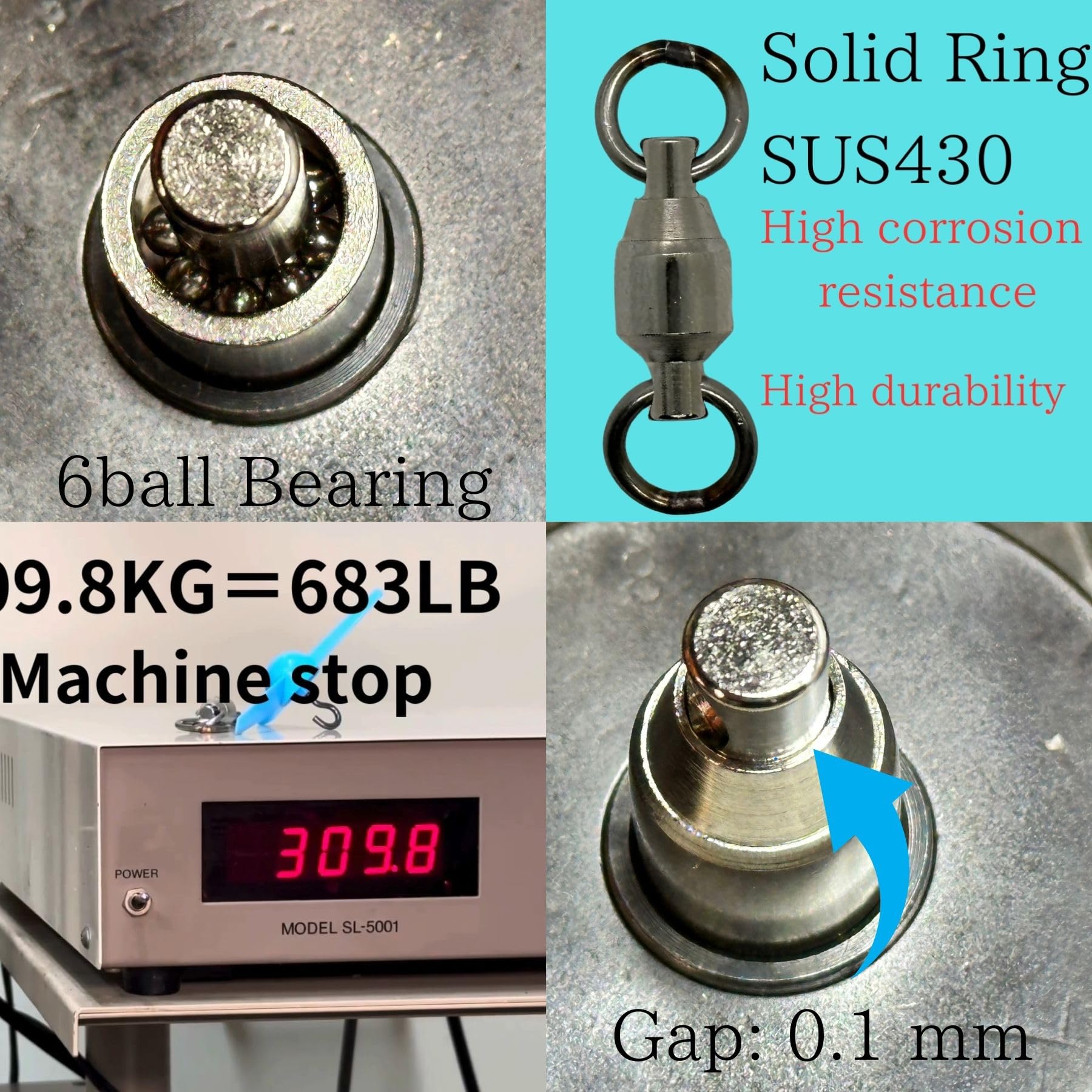Brass body with stainless steel welded rings